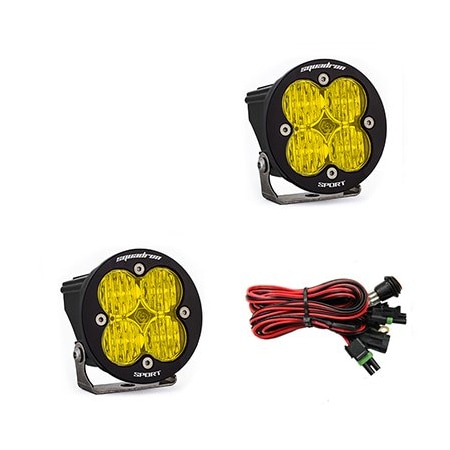 Baja Designs SQUADRON-R SPORT, PAIR WIDE CORNERING, AMBER 587815